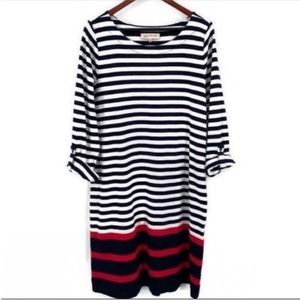 Women's Jones New York Striped Long Sleeve Dress Shirt Size Large